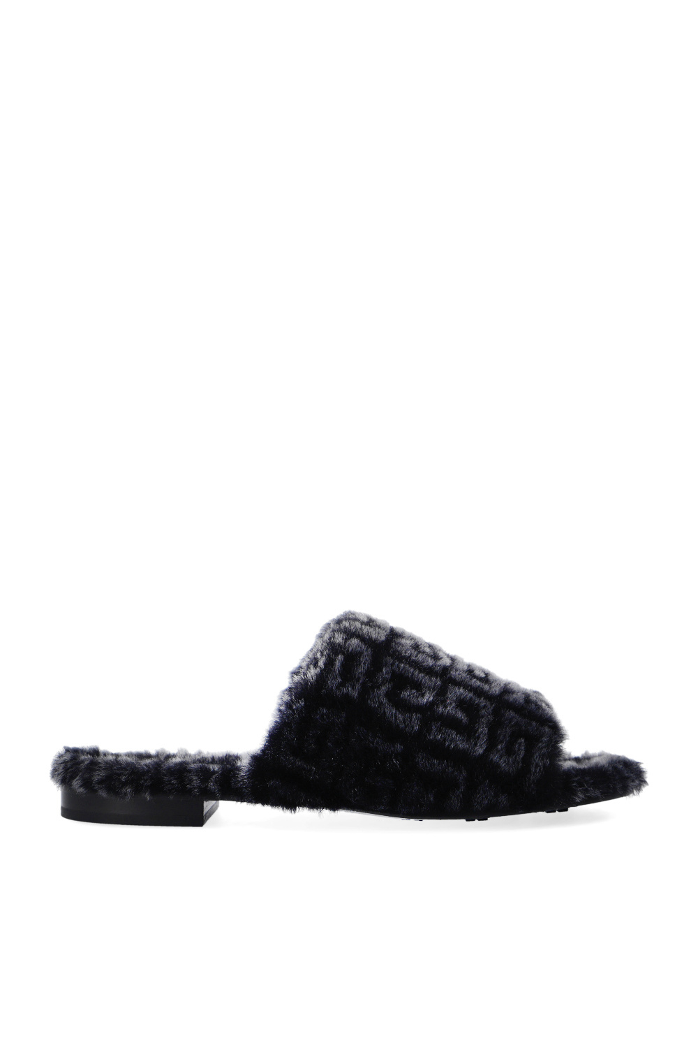 Givenchy black hotsell fur slides